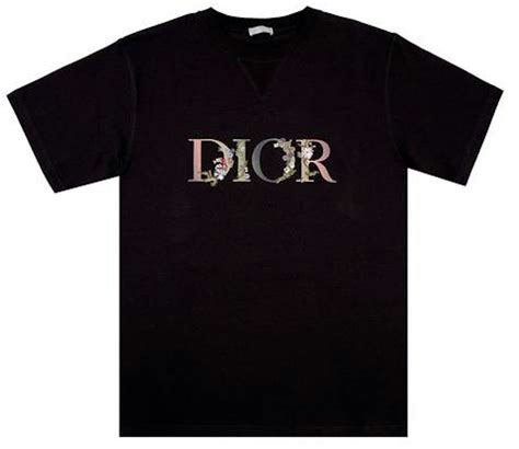 dior flower t shirt women's|christian Dior black shirt.